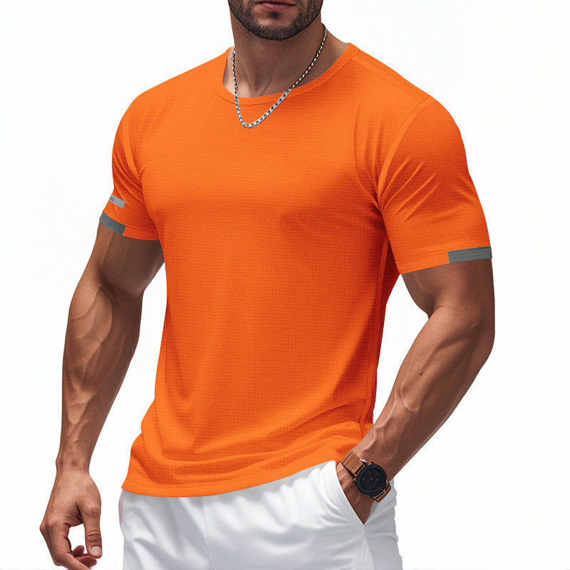 Men's Functional T-Shirt with Breathable Design and Reflective Details Chic und Stil