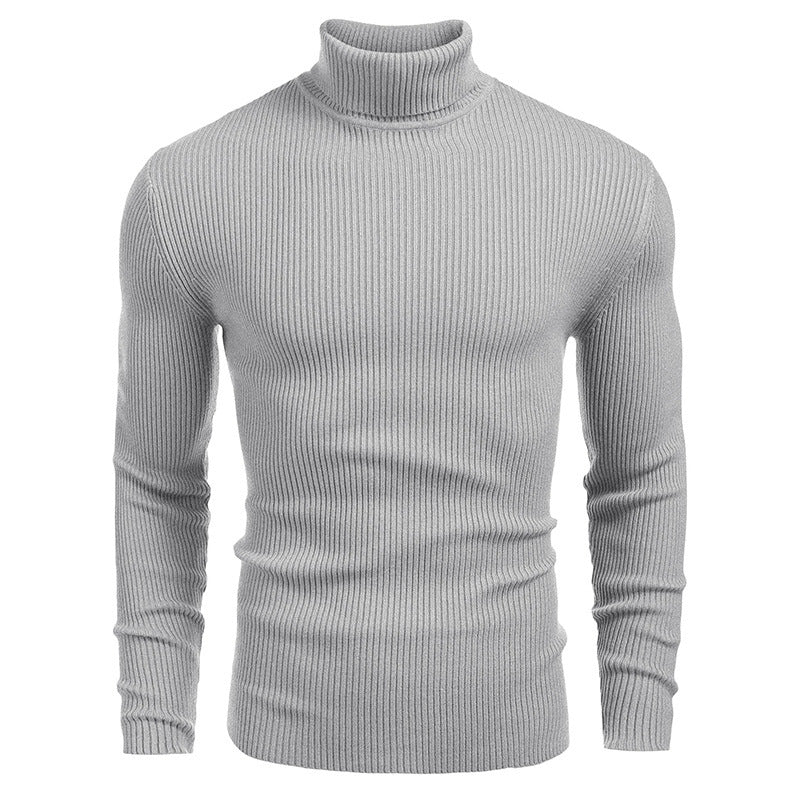 Men's ribbed knit turtleneck sweater Chic und Stil