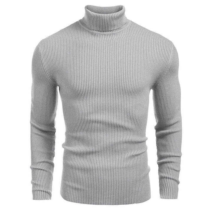 Men's ribbed knit turtleneck sweater Chic und Stil