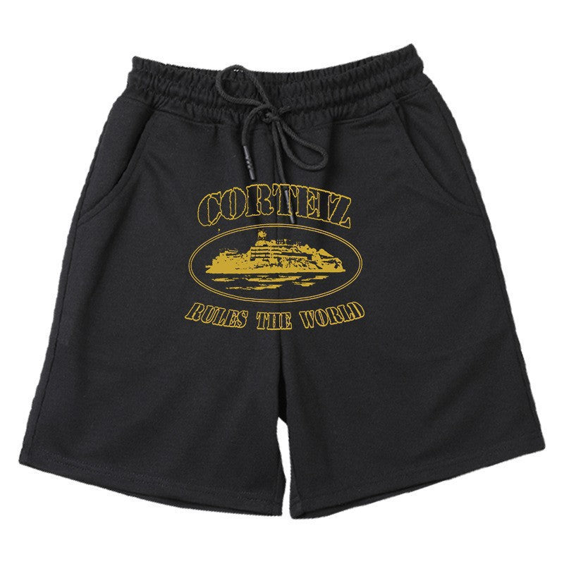Women's comfortable sweat shorts with elastic waistband and side pockets Chic & Stil