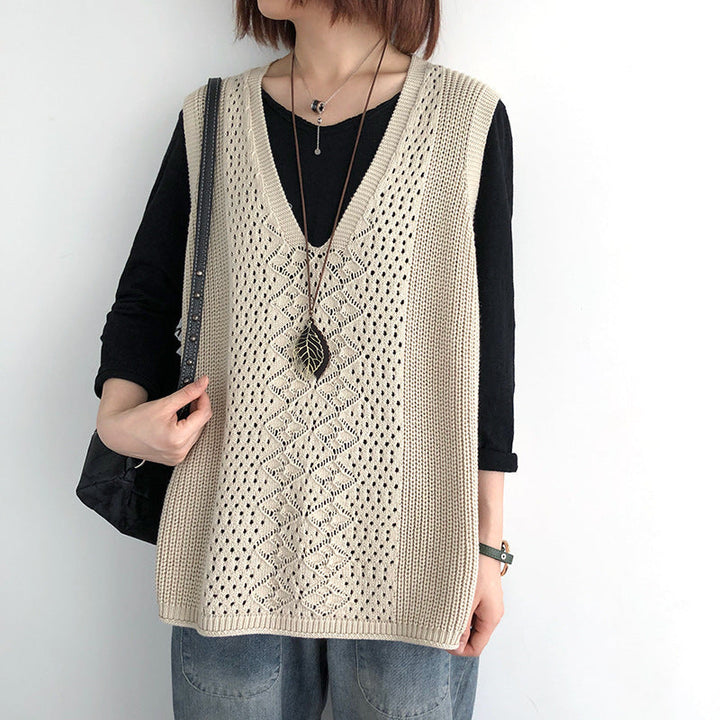 Oversized casual chic knit vests for women Chic and Style