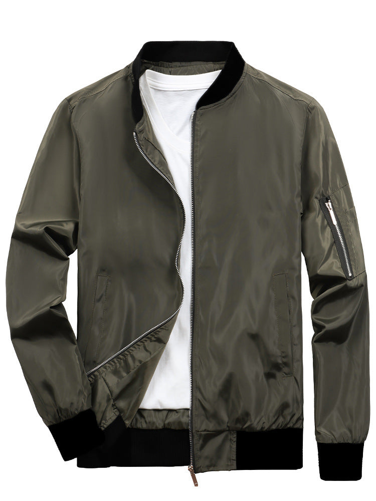 Sporty bomber jacket for men with practical zip pockets Lune London