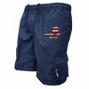 Men's cargo shorts with practical side pockets and elastic waistband