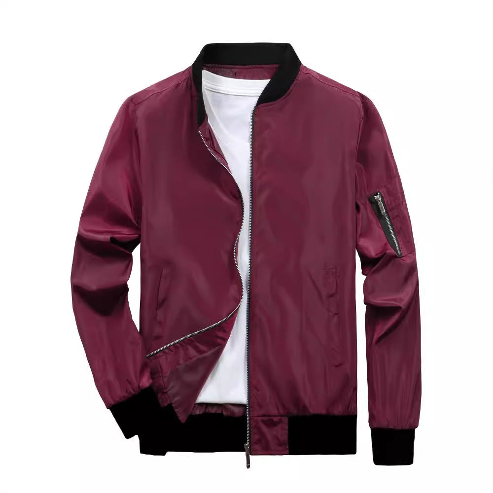 Sporty bomber jacket for men with practical zip pockets Lune London