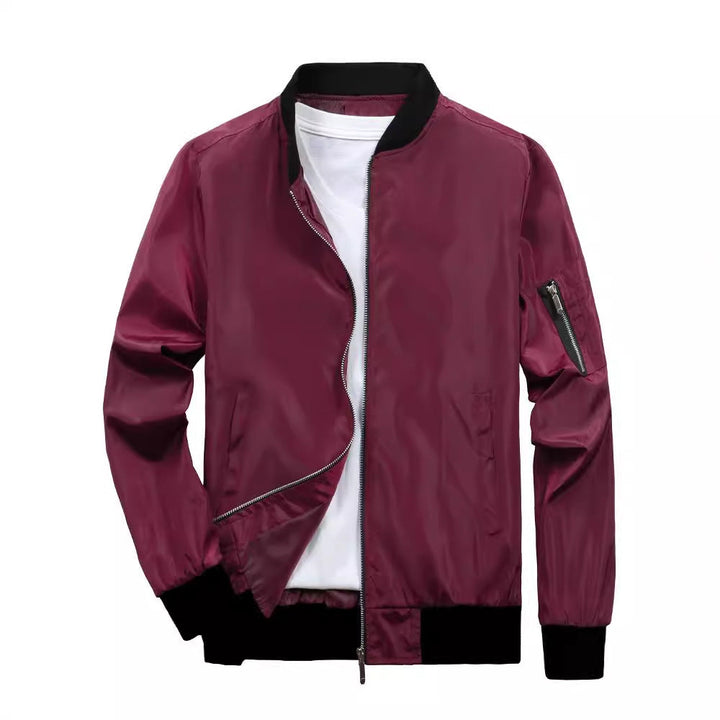 Sporty bomber jacket for men with practical zip pockets Lune London