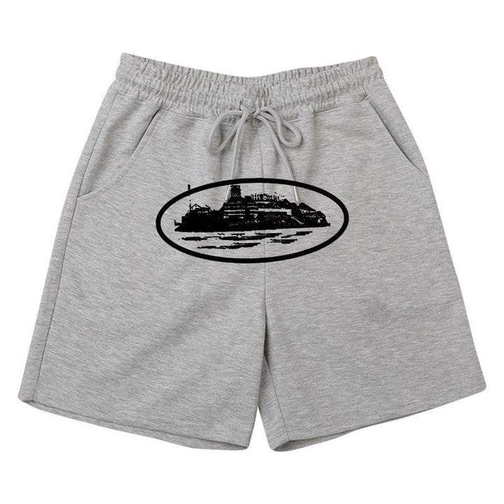 Women's comfortable sweat shorts with elastic waistband and side pockets Chic & Stil