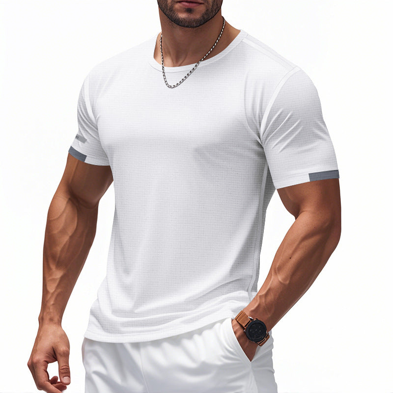 Men's Functional T-Shirt with Breathable Design and Reflective Details Chic und Stil