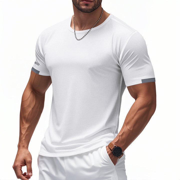 Men's Functional T-Shirt with Breathable Design and Reflective Details Chic und Stil