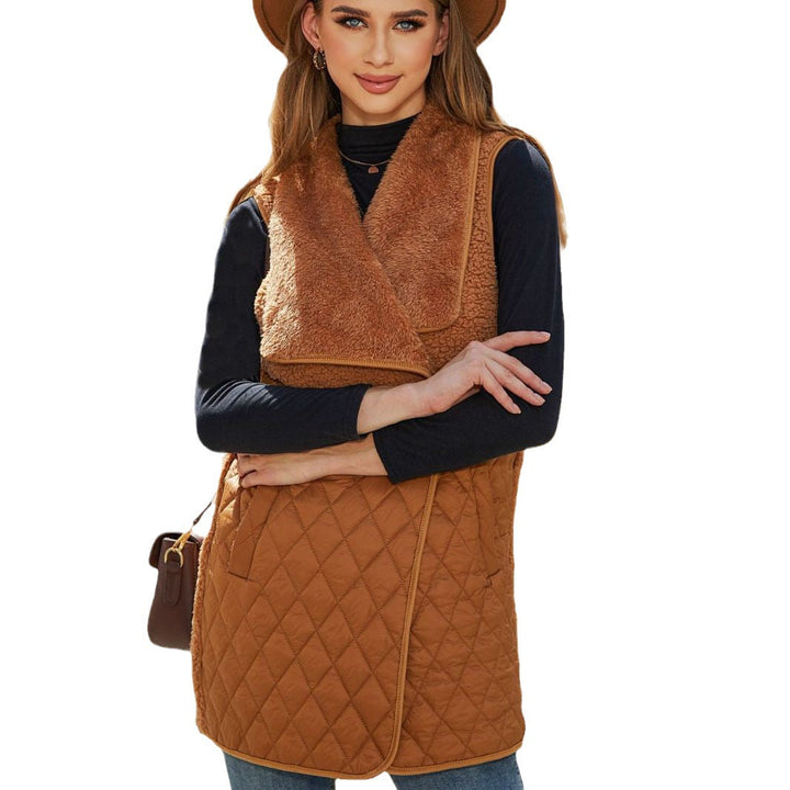 Ladies reversible vest in soft material and quilted design Chic und Stil