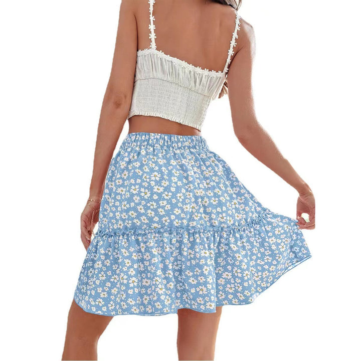 Lune London floral ruffle mini skirt for ladies