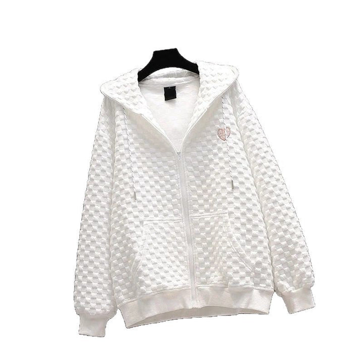 Ladies casual jacket with textured surface Chic & Stil