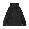 Men's water-repellent outdoor jacket with adjustable hood and multifunctional pockets