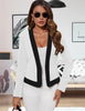 Modern blazer jacket for women with contrasting details