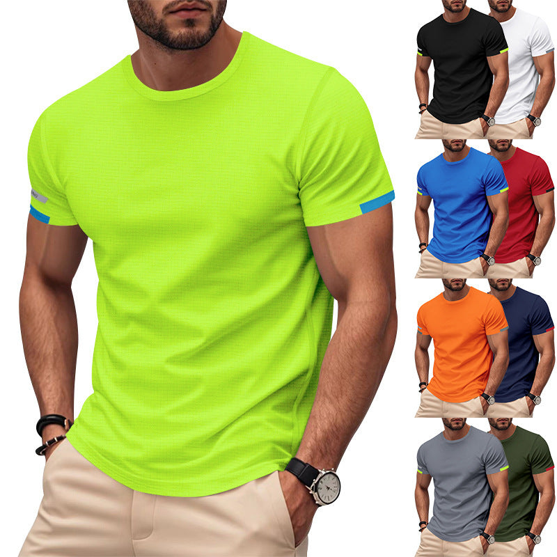 Men's Functional T-Shirt with Breathable Design and Reflective Details Chic und Stil