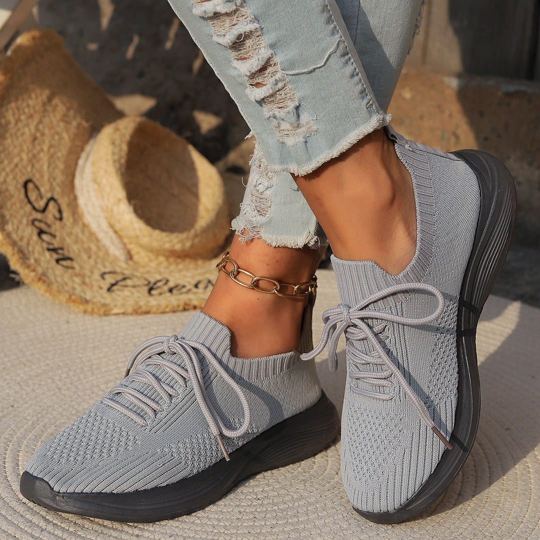 Women Breathable Knit Sneakers Lune London