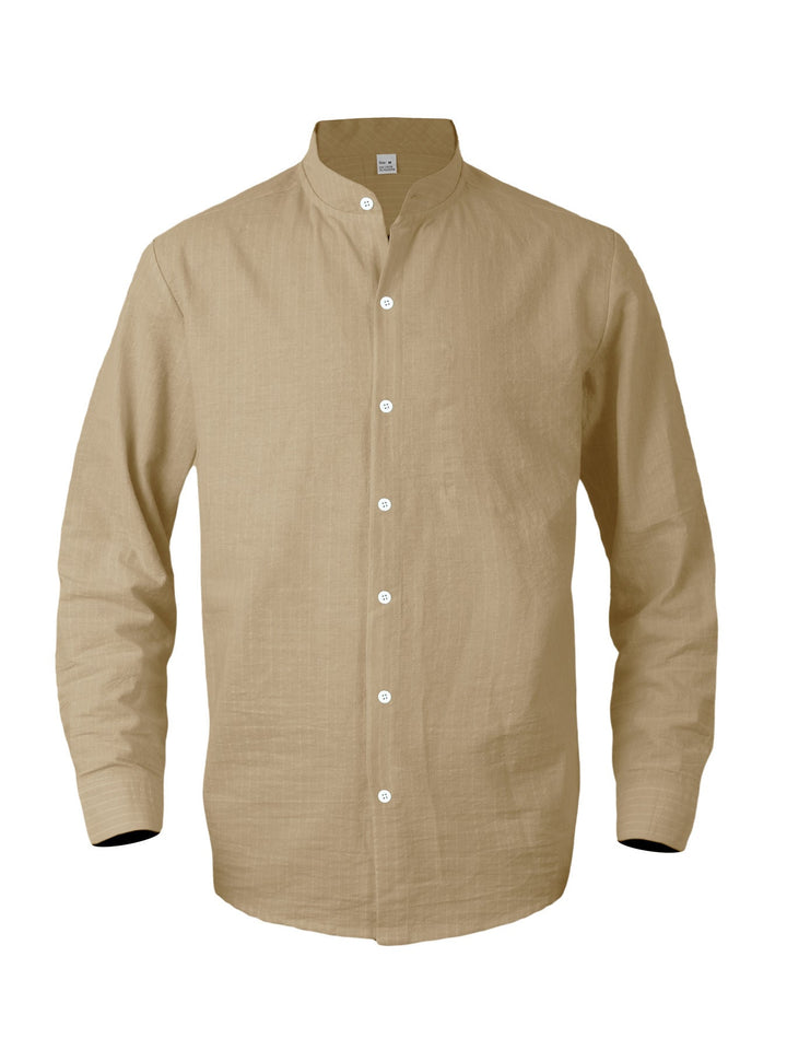 Men's elegant long sleeve shirt with high collar Lune London