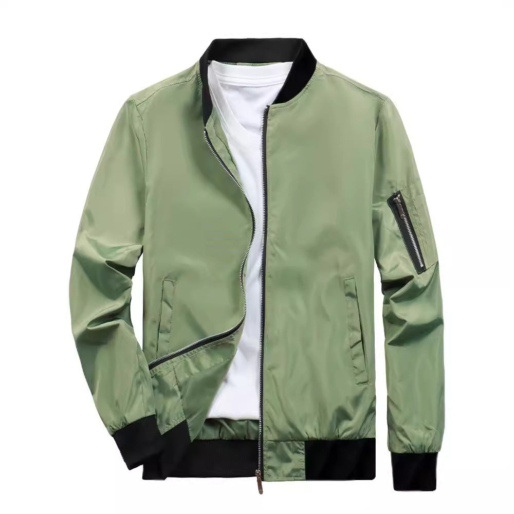 Sporty bomber jacket for men with practical zip pockets Lune London