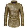 Elegant shirt for men in shiny material with a modern cut