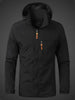 Functional waterproof jacket for men with adjustable hood