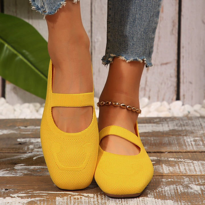 Elegant Ladies Cutout Flat Slippers Lune London