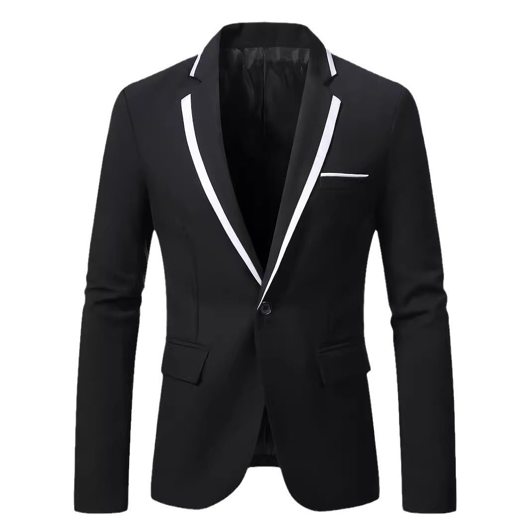 Elegant suit for men with contrast lapel Lune London