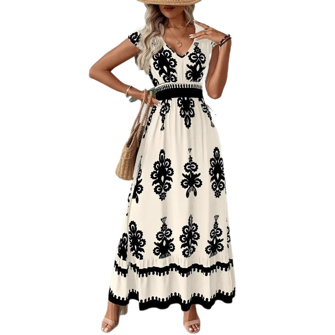 Bohemian Women Embroidered Maxi Dress Lune London