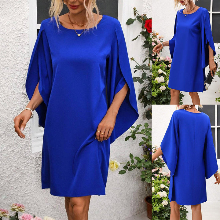 Women Elegant Cape Sleeve Dress Lune London