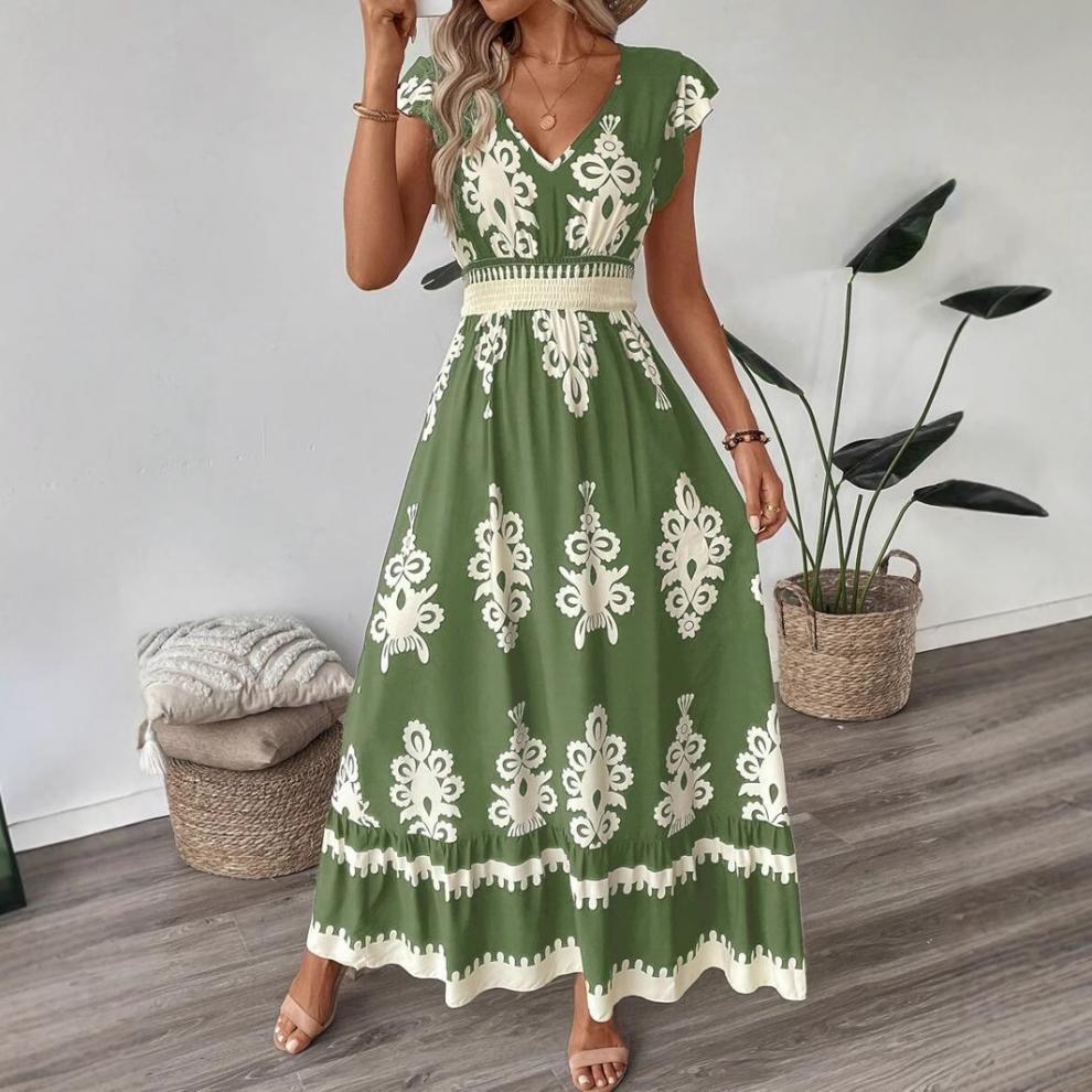 Bohemian Women Embroidered Maxi Dress Lune London