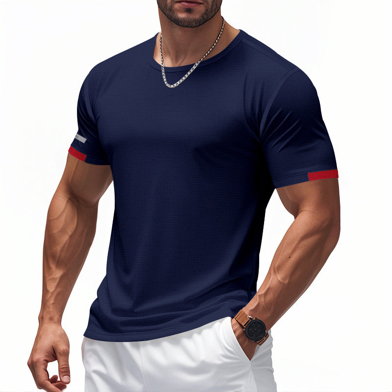 Men's Functional T-Shirt with Breathable Design and Reflective Details Chic und Stil