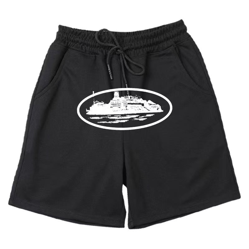 Women's comfortable sweat shorts with elastic waistband and side pockets Chic & Stil