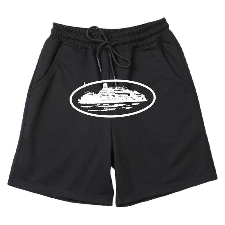 Women's comfortable sweat shorts with elastic waistband and side pockets Chic & Stil
