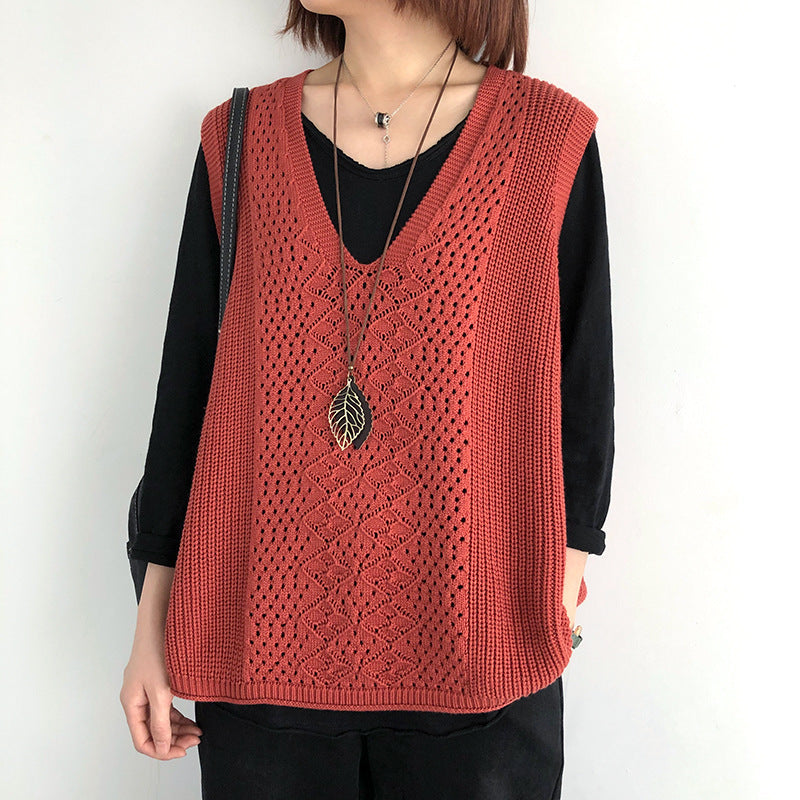 Oversized casual chic knit vests for women Chic and Style