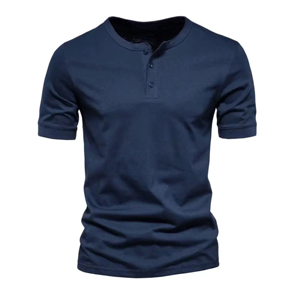 Men's short-sleeve casual shirt with button placket Lune London