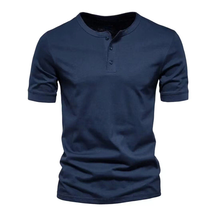 Men's short-sleeve casual shirt with button placket Lune London