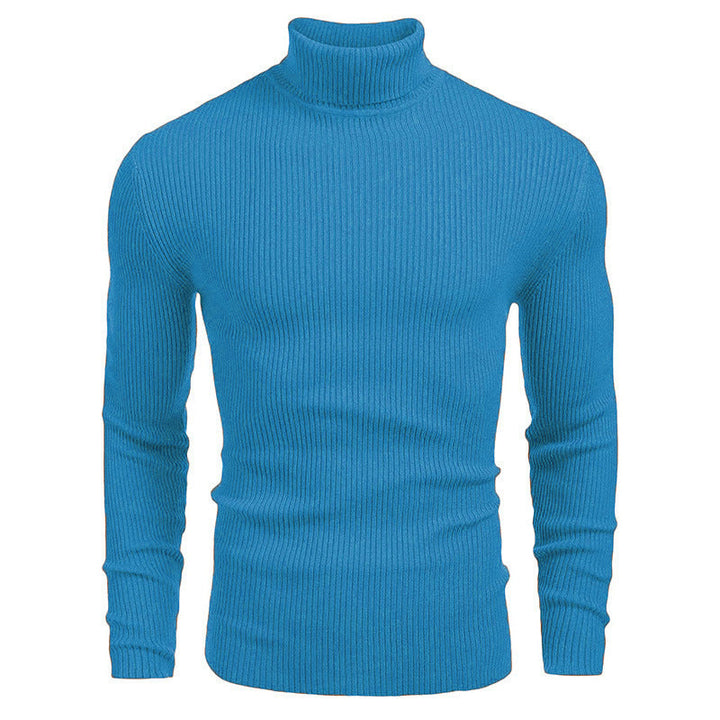 Men's ribbed knit turtleneck sweater Chic und Stil