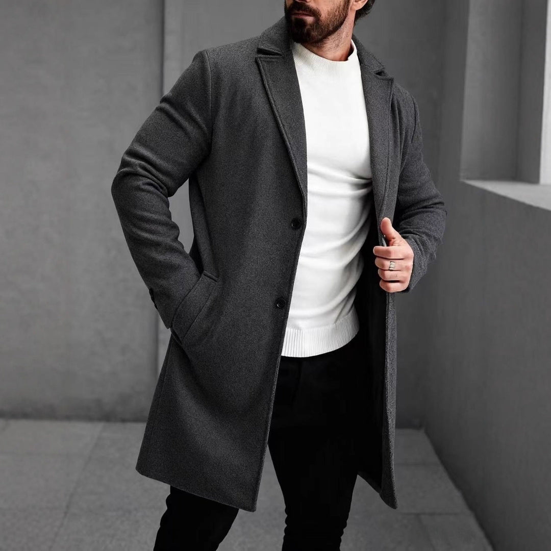 Elegant wool coat for men with a slim silhouette Chic und Stil