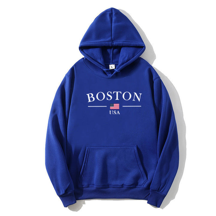 Women's hoodie with Boston print Chic & Stil