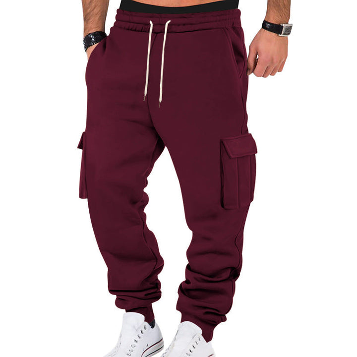 Modern cargo jogger pants for men with elastic waist and practical side pockets Lune London