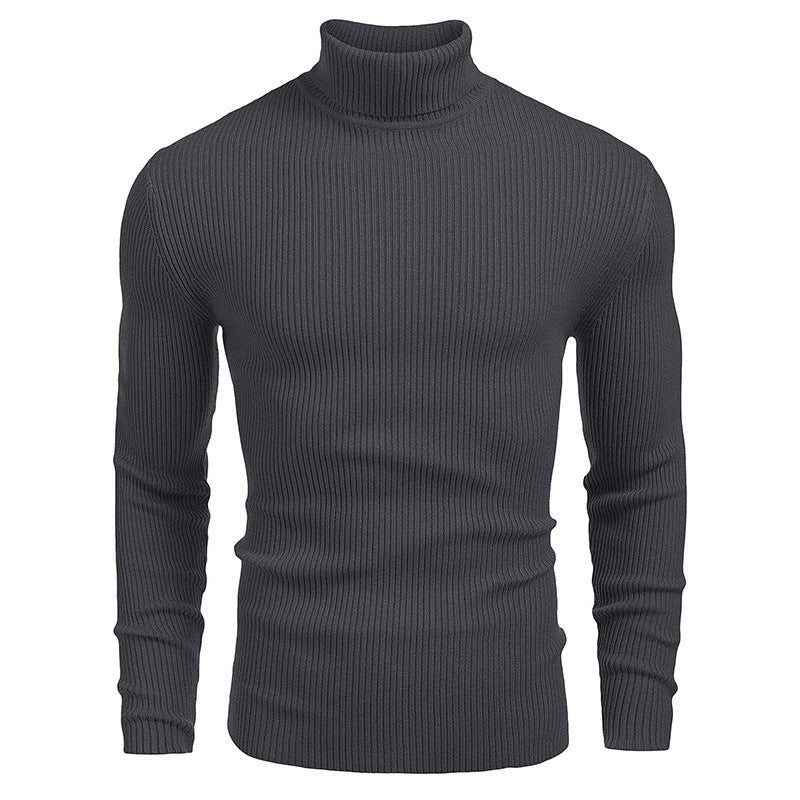 Men's ribbed knit turtleneck sweater Chic und Stil