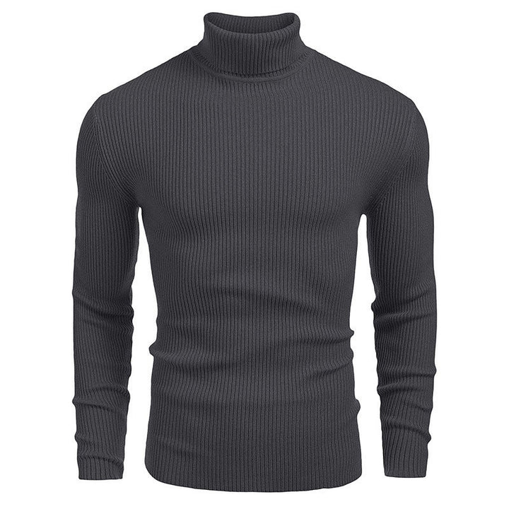 Men's ribbed knit turtleneck sweater Chic und Stil