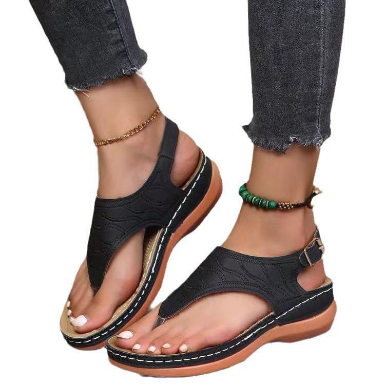 Ladies Elegant Sandals with adjustable heel strap and comfortable sole Chic and Style