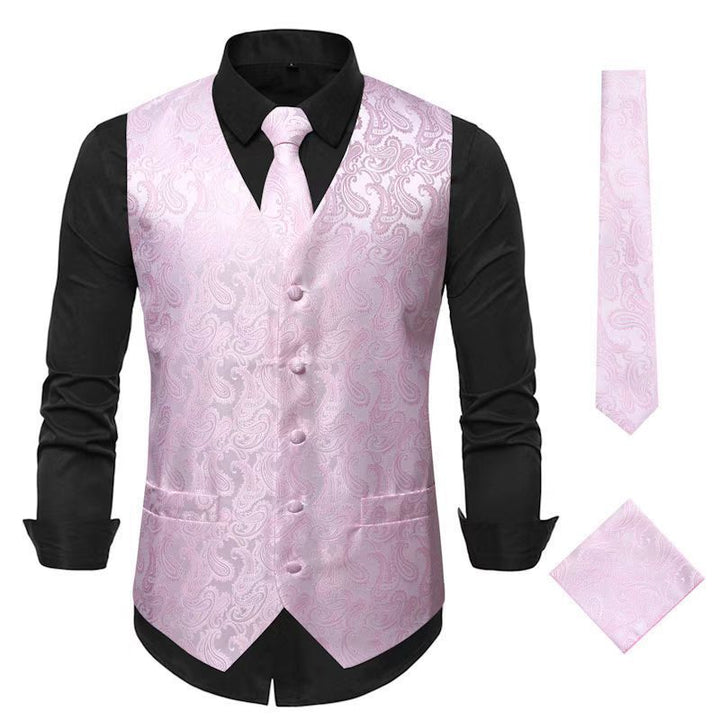 Elegant men's blazer suit set with matching tie and pocket square Lune London