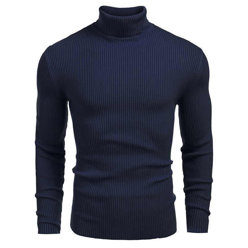 Men's ribbed knit turtleneck sweater Chic und Stil