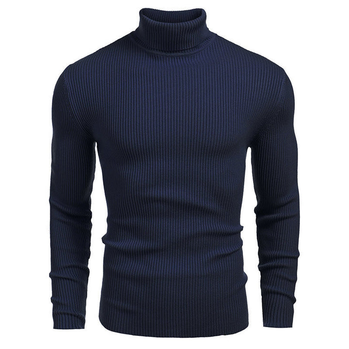 Men's ribbed knit turtleneck sweater Chic und Stil
