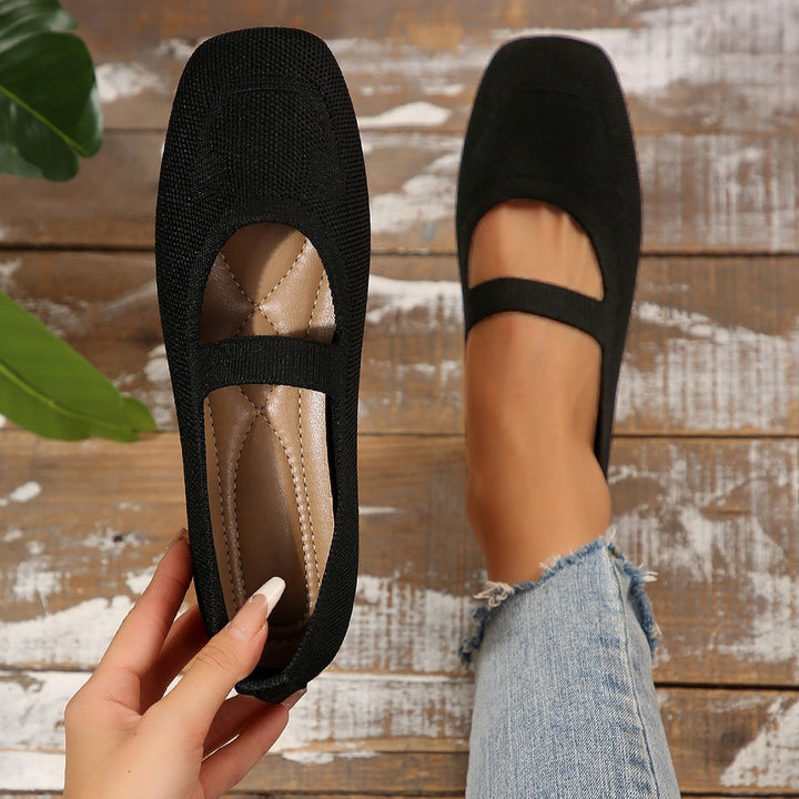 Elegant Ladies Cutout Flat Slippers Lune London