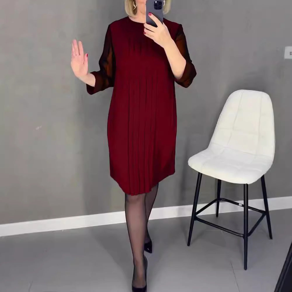 Robe élégante pour femmes avec manches transparentes volantes Chic & Stil