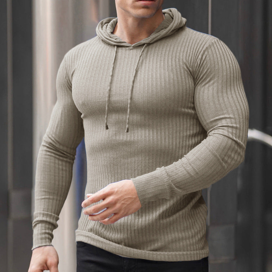 Men's moisture-wicking cotton blend hoodie with textured design Chic and Style