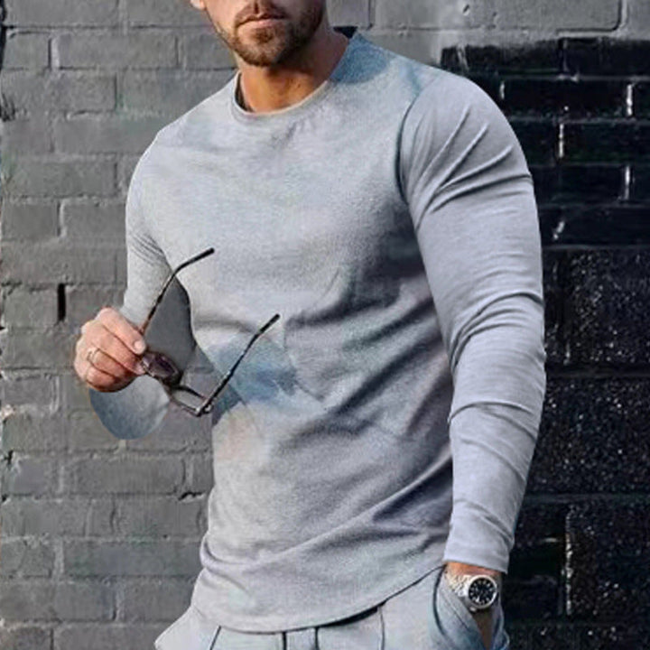 Men's long sleeve t-shirt with a trendy cut and high-quality cotton blend Lune London