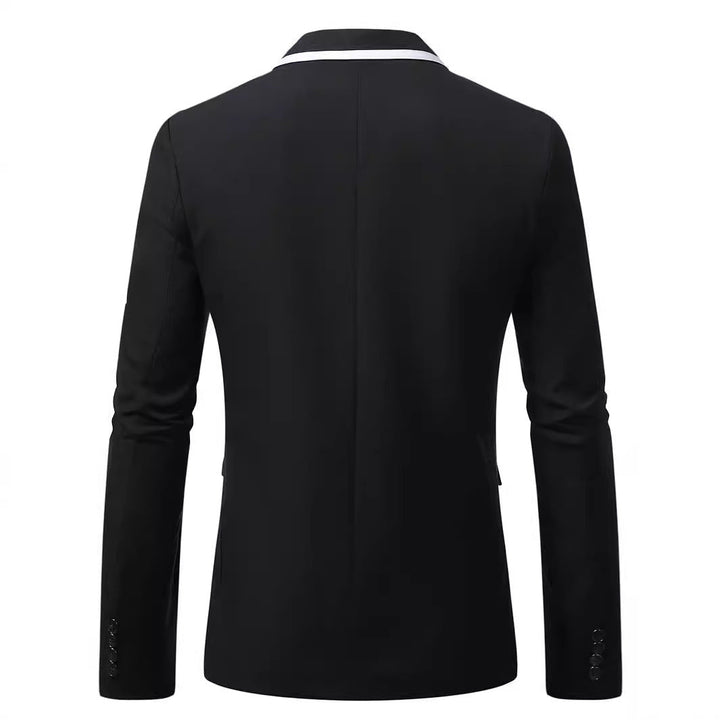 Elegant suit for men with contrast lapel Lune London