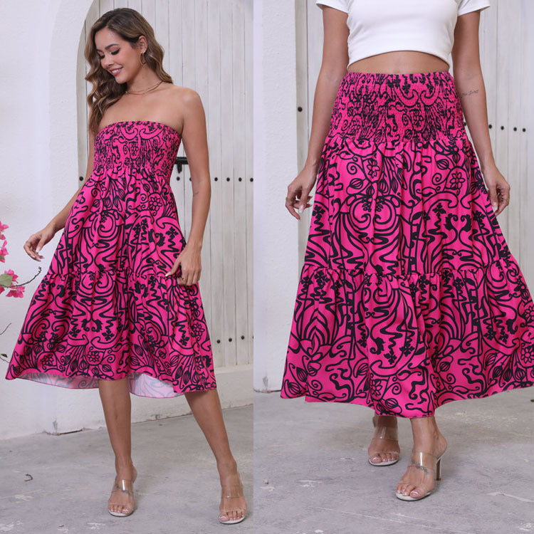 Women Bohemian Chic Floating Maxi Skirt